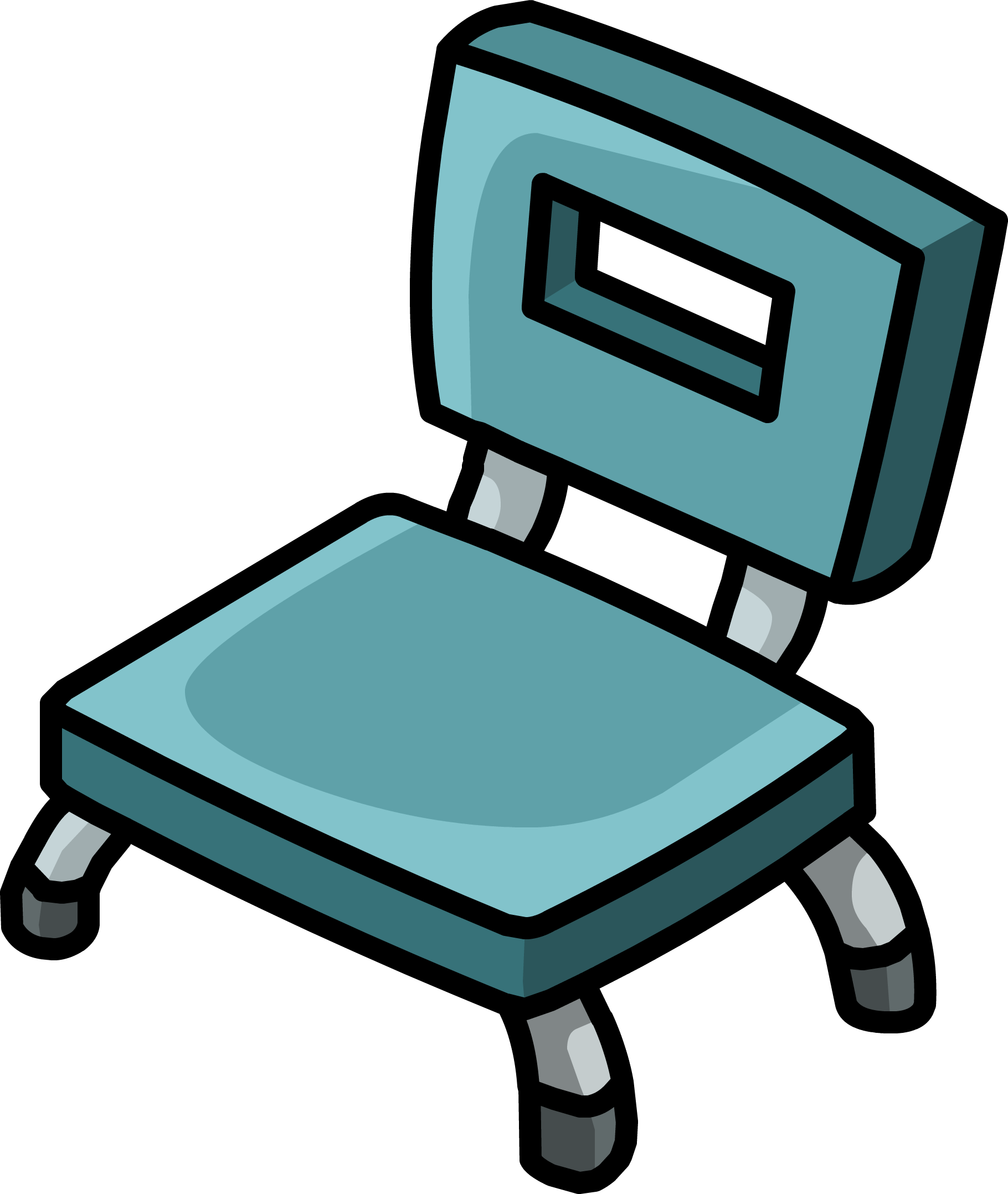 Cpu Chair Icon Clipart (1820x2156), Png Download