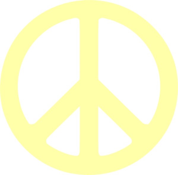 Free Clip Art Peace Sign Clipart - Orange And Black Peace Sign - Png Download (600x591), Png Download