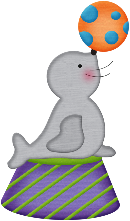 Aw Circus Seal Png Clip Art Decoupage Transparent Png (473x800), Png Download