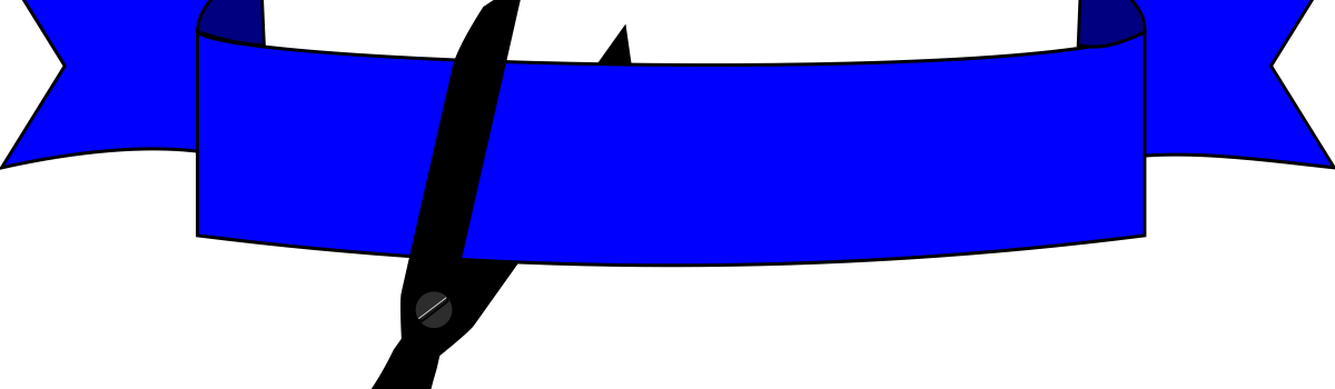 Ribbon Cutting And Open House - Clip Art - Png Download (1200x350), Png Download