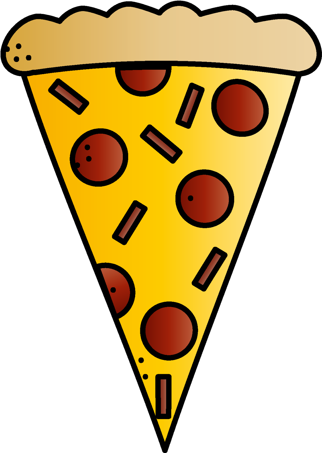 Jen's Kinder Kids Pizza Triangle Clipart Png Download Full Size