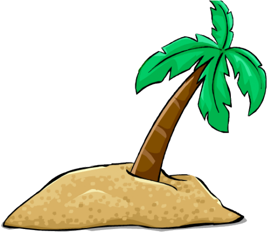 Palm Tree Clipart Desert Tree - Deserted Island Island Clipart - Png Download (640x480), Png Download