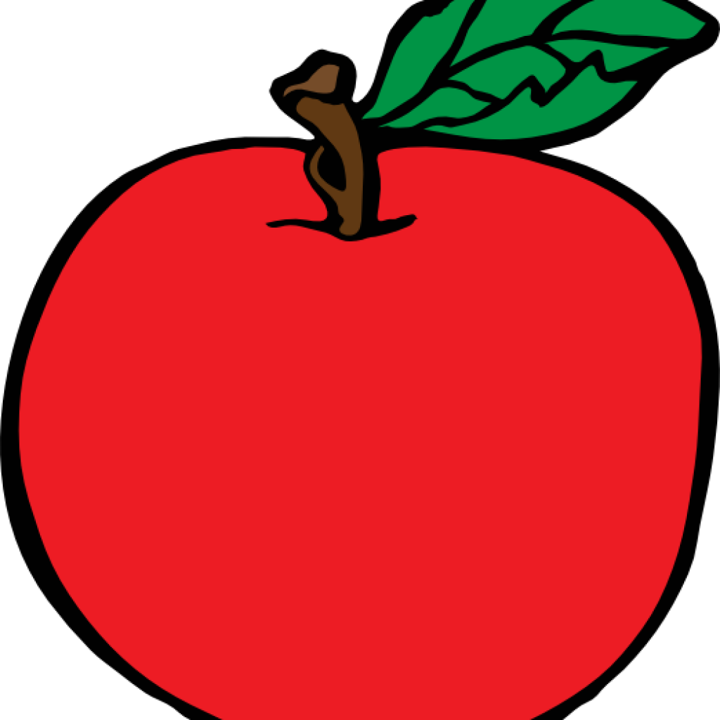 Apple Clip Art Free Vector 4vector Birthday - Apple Free Clipart - Png Download (1024x1024), Png Download