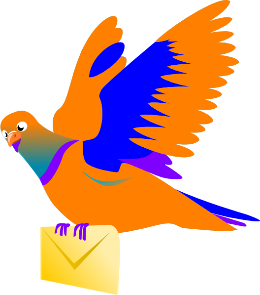 How To Set Use Email Message Bird Svg Vector Clipart (528x597), Png Download