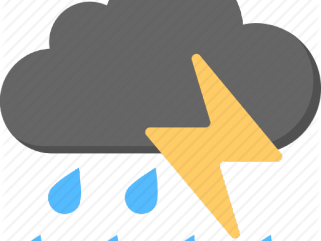 Thunderstorm Clipart Weather Forecast - Png Download (640x480), Png Download