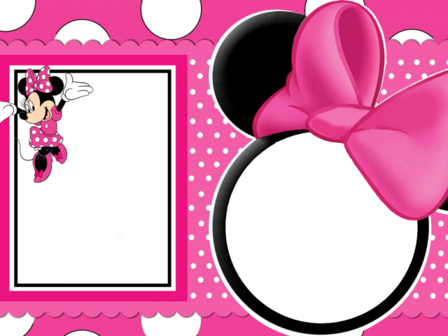 Minnie Mouse Clipart Pink Ribbon - Png Download (640x480), Png Download