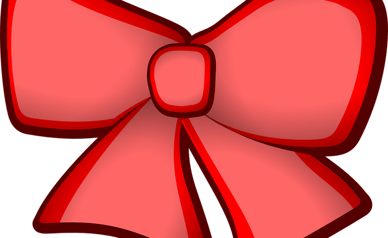 Hair Ribbon Bow Tie Bow Tie Free Vector Graphic On Clipart (800x491), Png Download