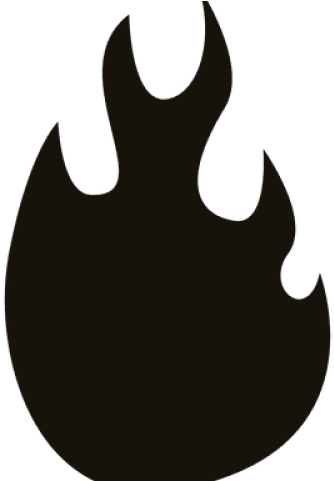 Flame Clipart Silhouette - Png Download (640x480), Png Download