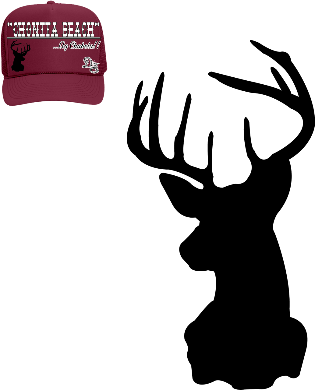 Elk Silhouette Decal Monogram Art Clipart (1034x1281), Png Download