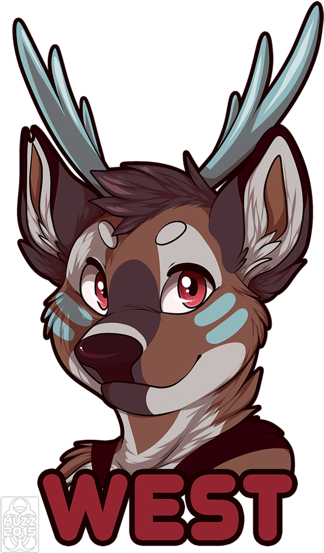 Furry Deer Art Male , Png Download Clipart (652x1114), Png Download