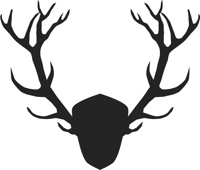 Clip Art Detailed Antler Stamp Rubber - Png Download (800x800), Png Download