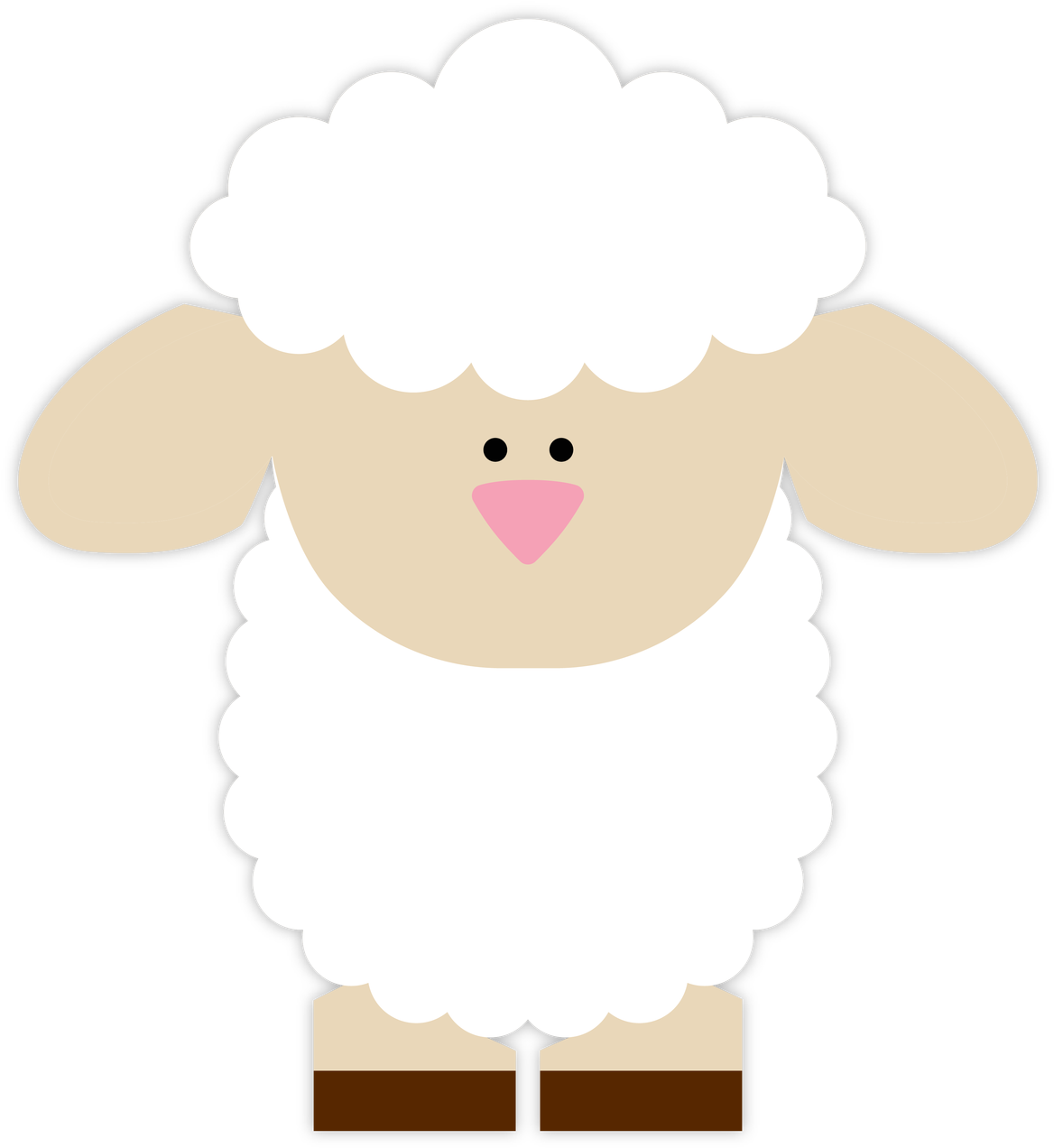 Sheep Clipart Easter - Png Download (1176x1280), Png Download