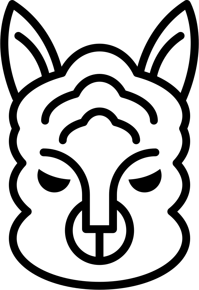 Sheep Face Outline Comments Clipart (672x981), Png Download