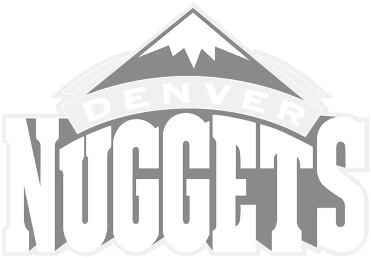 Denver Nuggets White Logo Clipart (1000x562), Png Download