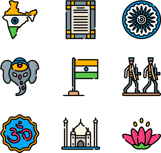 Icons Free Republic Day Clipart (600x564), Png Download
