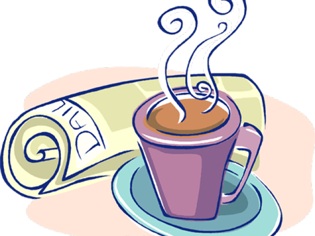 Coffee Clipart Newspaper - Png Download (640x480), Png Download