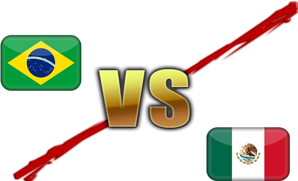 Fifa World Cup 2018 Brazil Vs Mexico Png Transparent Clipart (739x431), Png Download