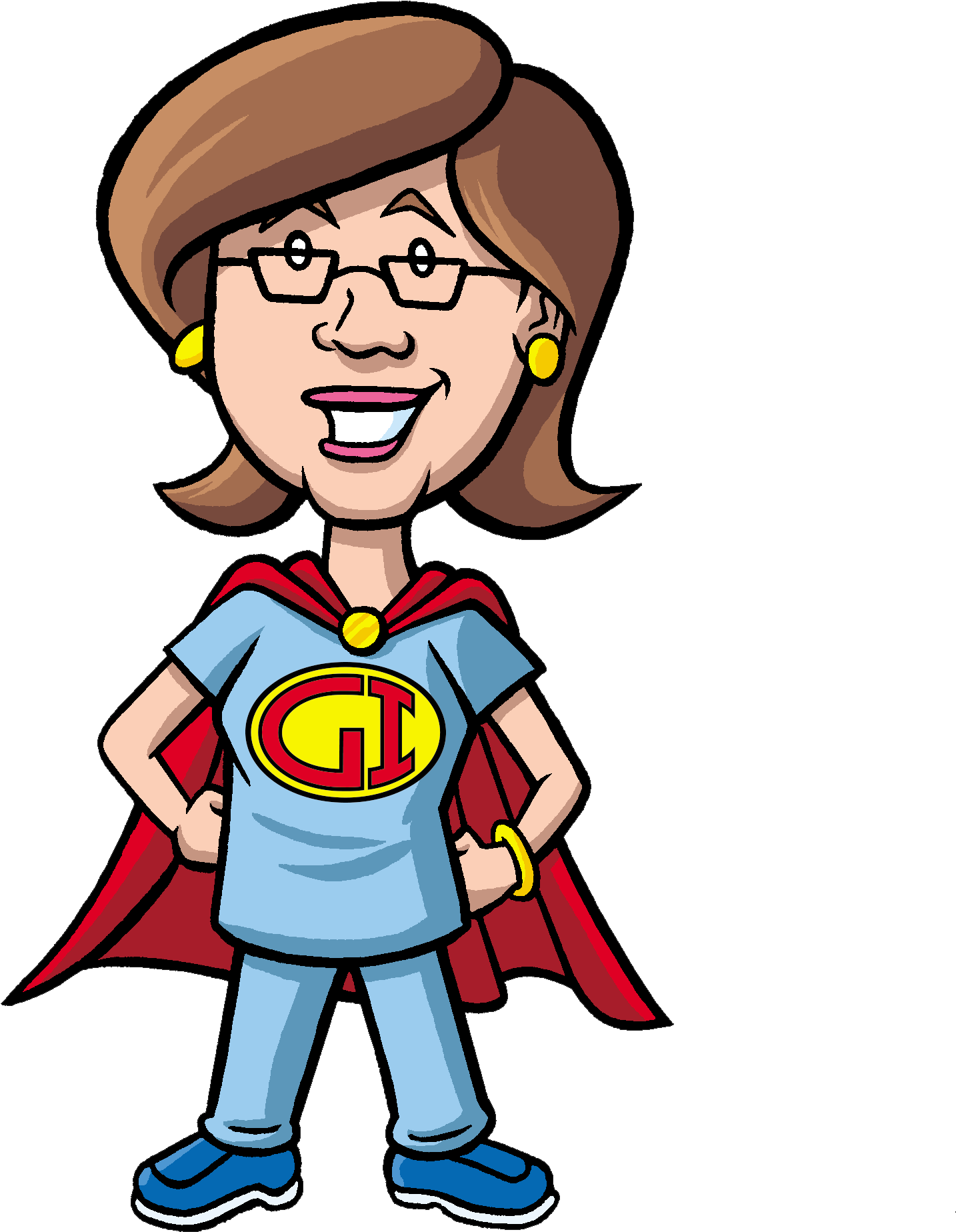 Place Your Fists On Your Hips Like Gladys And Helen Clipart (1688x2247), Png Download