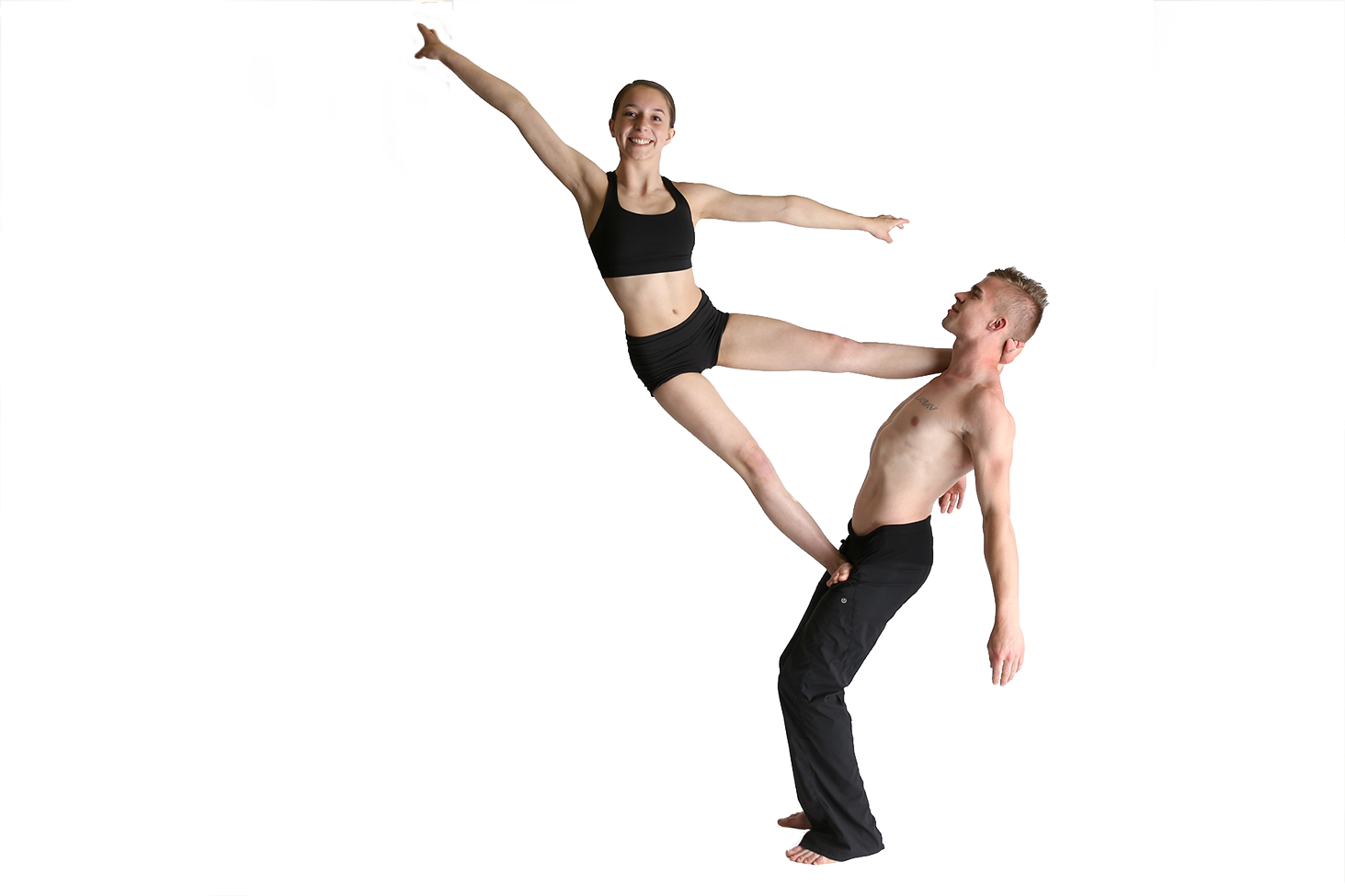 Vector Transparent Dancing Transparent Acro Clipart (1463x975), Png Download