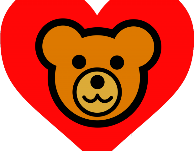 Teddy Clipart Pink Double Heart - Png Download (640x480), Png Download