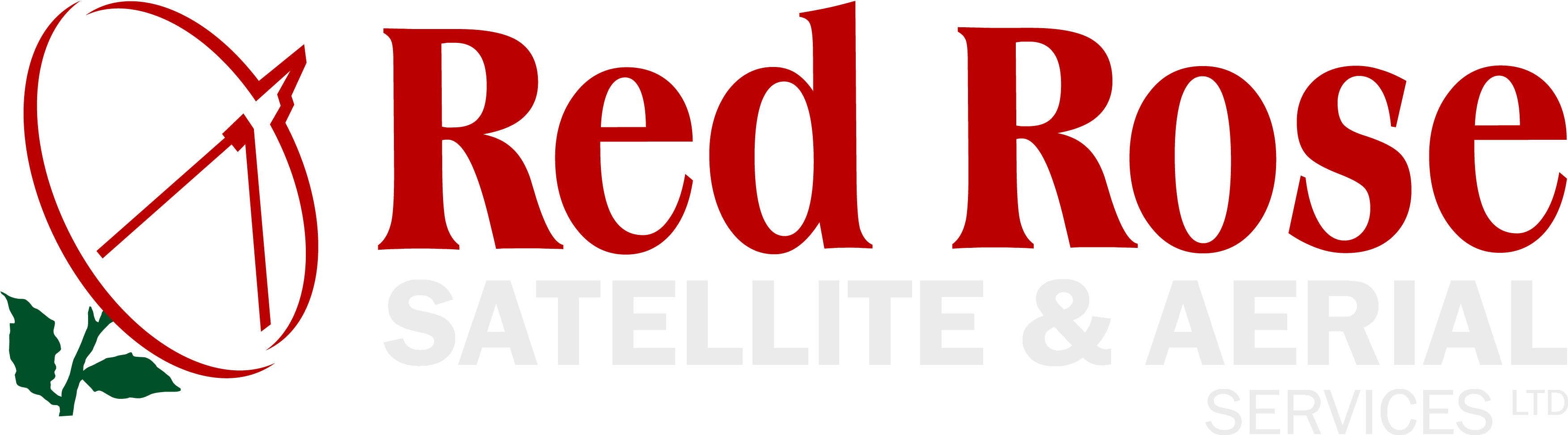 Red Rose Satellites Clipart (3506x1012), Png Download