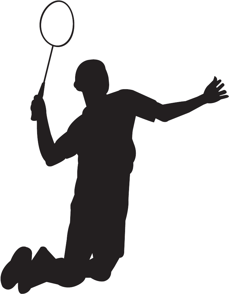 Girl Badminton Black And White Clipart - Png Download (827x1092), Png Download