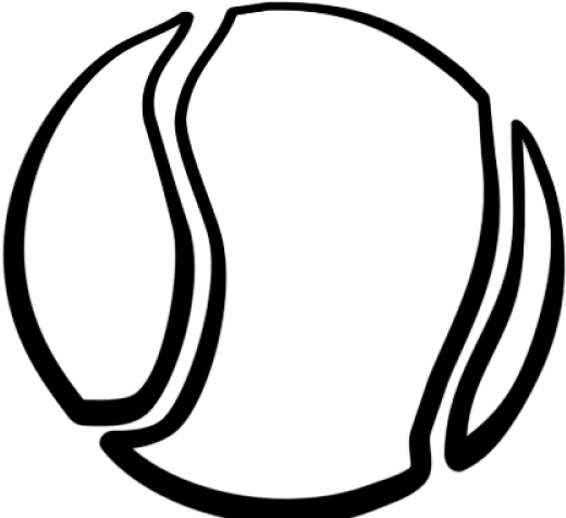 Tennis Ball Clipart Line Art - Png Download (640x480), Png Download