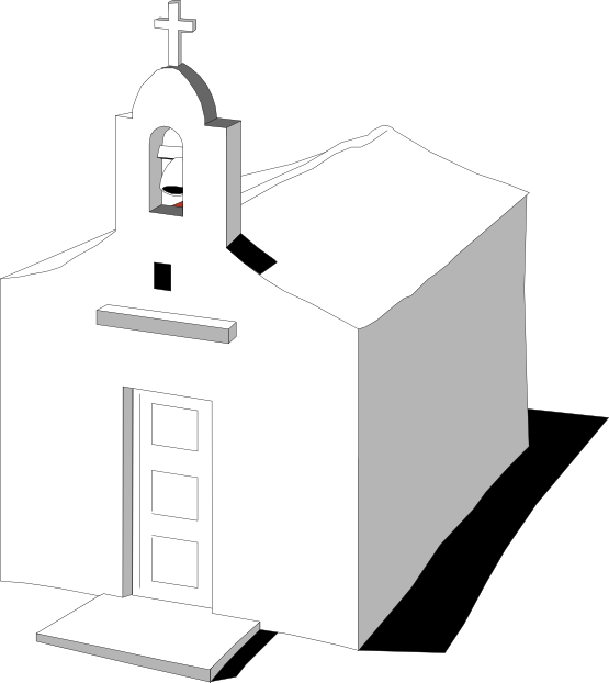 Favor Religion 3 Black White Clipartist - Png Download (555x622), Png Download