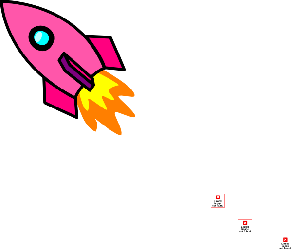 Pink Rocket Clip Art - Png Download (600x514), Png Download