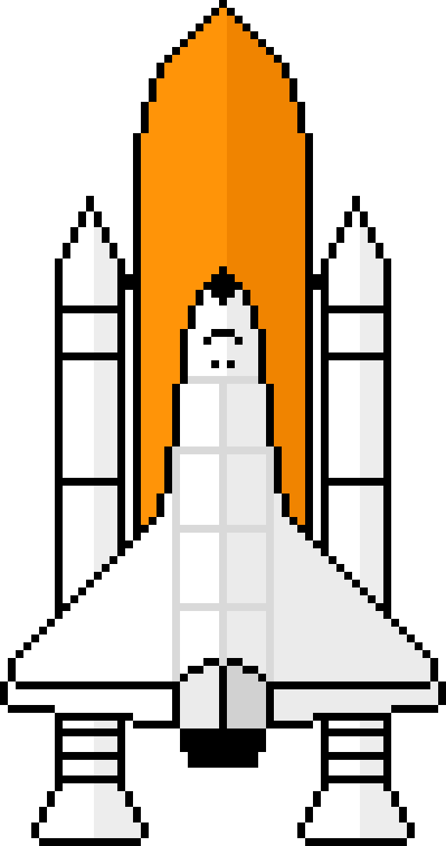 Space Shuttle Clipart (627x1188), Png Download