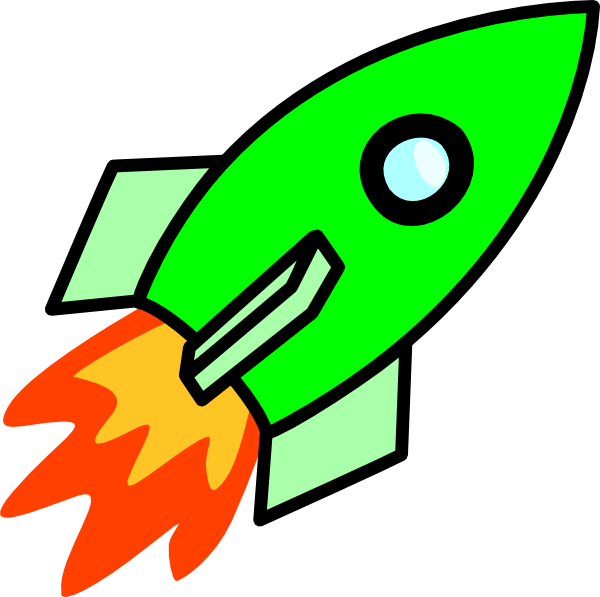 Clipart Of Nicole And Apollo Rocket - Png Download (600x597), Png Download