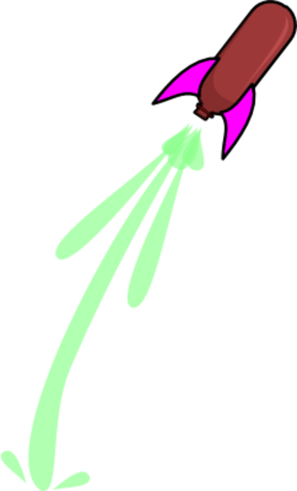 Rocket Clipart Of Ia, Launched And Kurt - Png Download (600x992), Png Download