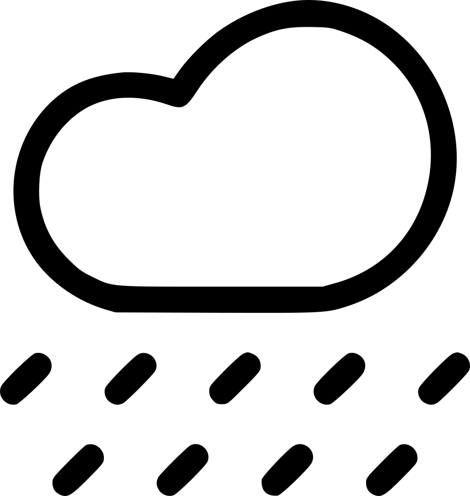 Cloud Rain Weather Cloudy Svg Png Icon Clipart (928x980), Png Download