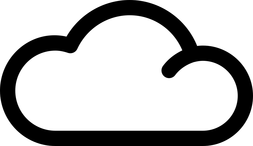 Cloud Outline Comments Clipart (980x566), Png Download