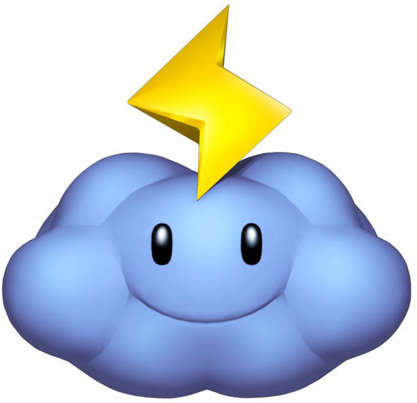 Thunder Cloud Clipart (594x574), Png Download