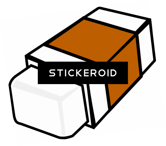 Eraser Objects Clipart (663x585), Png Download