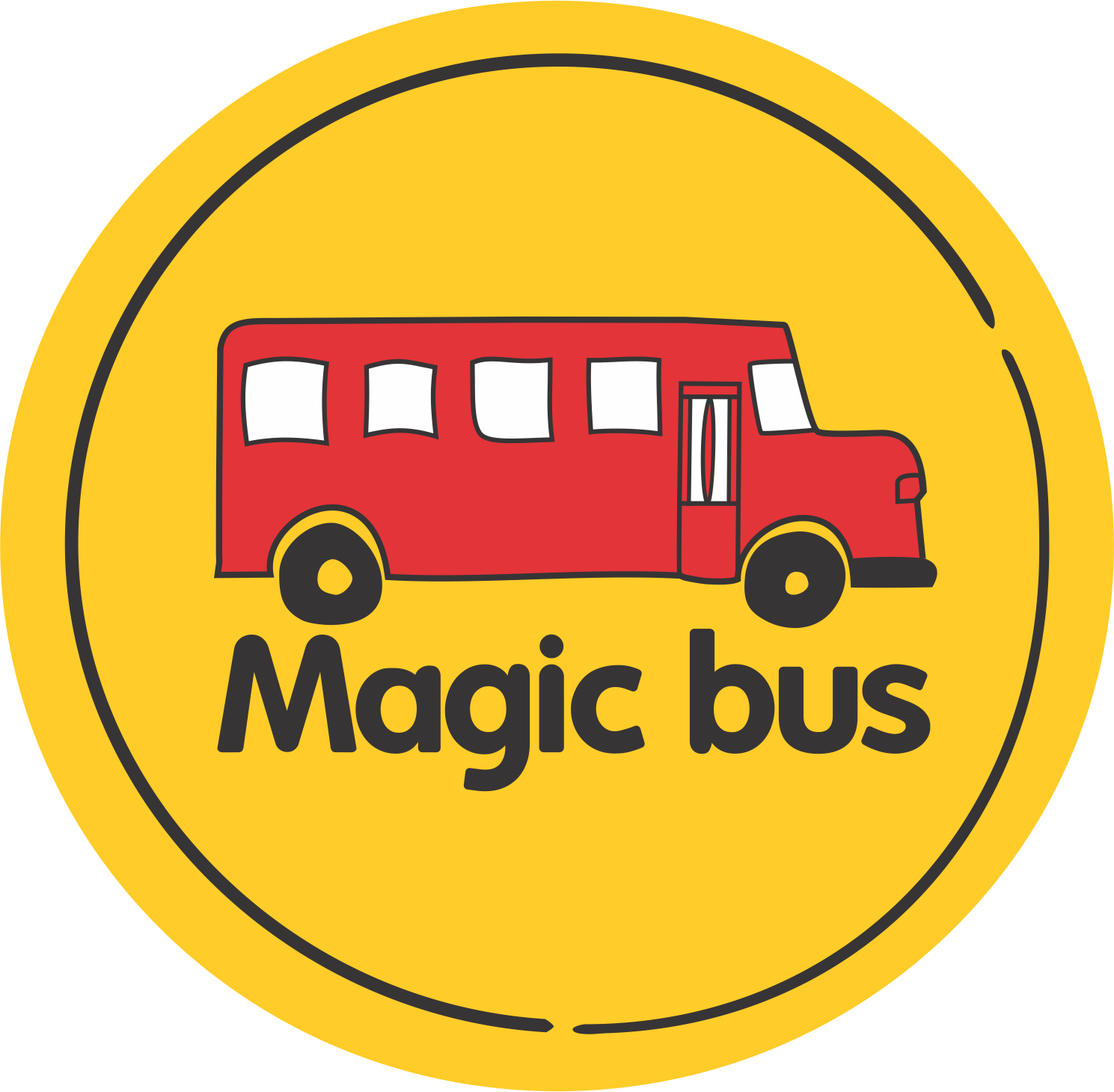 Old-magicbuslogo - Clipart (1489x1459), Png Download