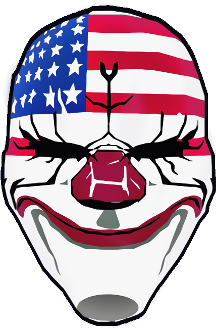 Dallas Payday Mask Clipart (515x773), Png Download