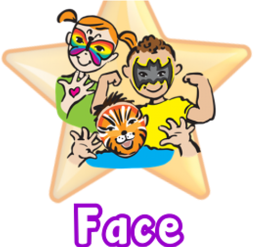 Splatter Clipart Face Painting - Png Download (640x480), Png Download