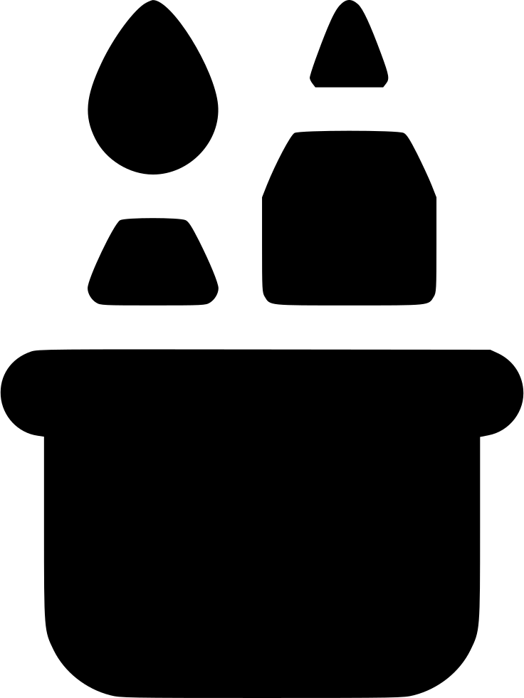 Brush Bucket Pencil Tools Paint Design Art Comments Clipart (736x980), Png Download