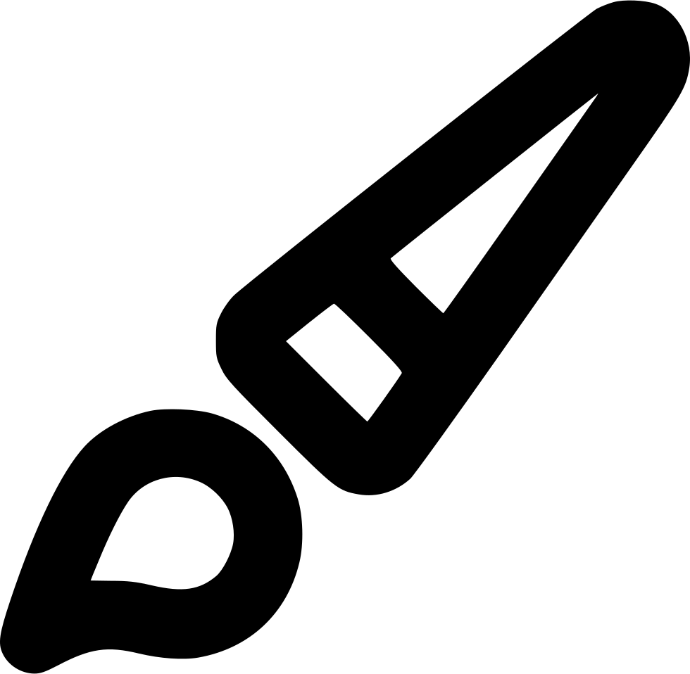 Art Svg Paint Brush Clipart (980x958), Png Download