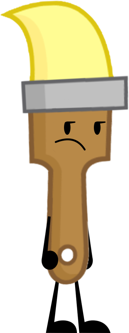 Paintbrush Pose Clipart (500x1103), Png Download