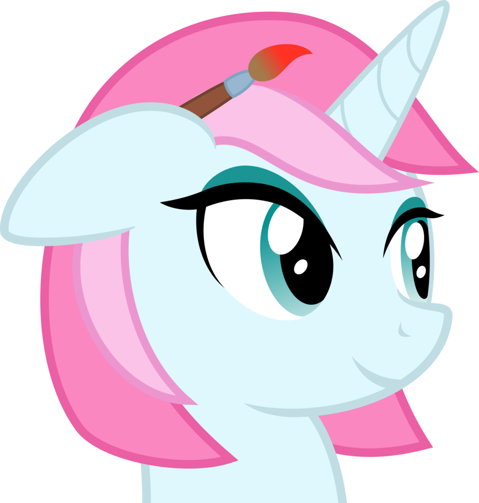 Arifproject, Bust, Oc, Oc Only, Paintbrush, Safe, Simple Clipart (975x1024), Png Download