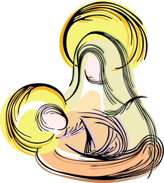 Vector Illustration Of Festive Season Christmas Nativity Clipart (626x700), Png Download