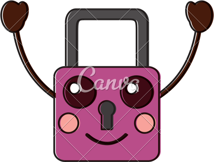 Kawaii Character Icons By Clipart (800x800), Png Download