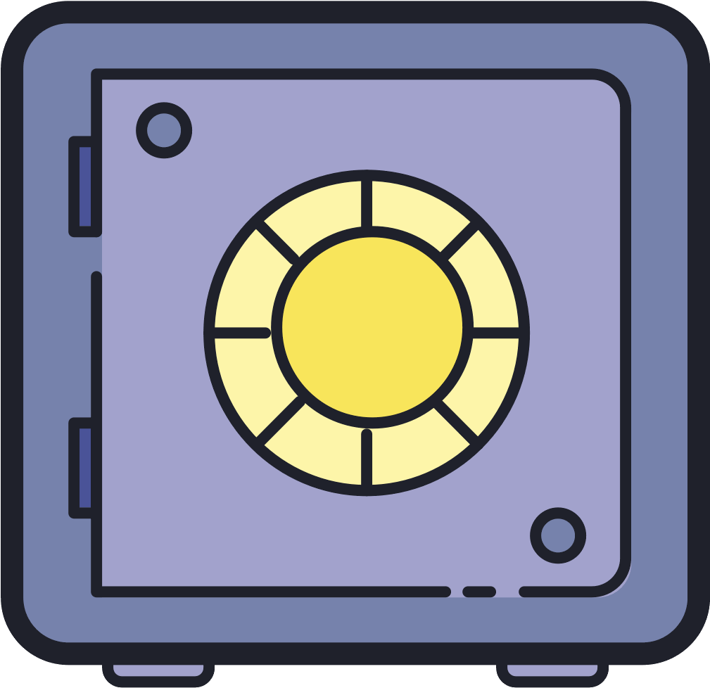 There Is A Safe Shape With A Square And A Circle In Clipart (1600x1600), Png Download