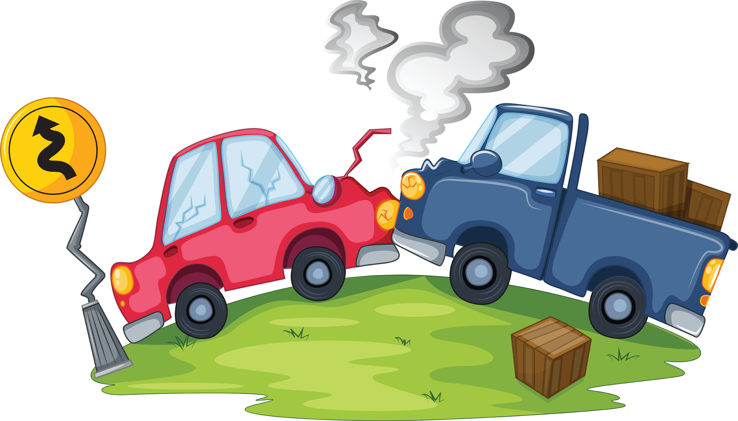 Traffic Clipart Dangerous Driving - Png Download (2400x1369), Png Download