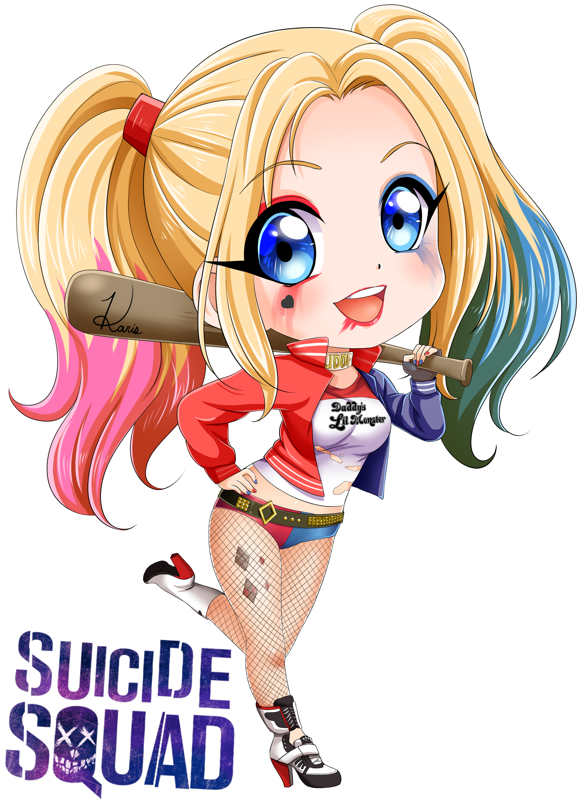 Harley Quinn Clipart Sign For Free Download And Use - Png Download (2391x3661), Png Download
