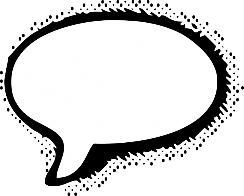 Free Png Download Speech Bubble Cartoon Clipart Png Transparent Png (850x683), Png Download