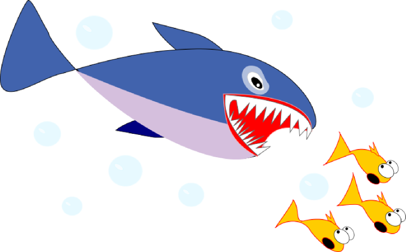 Clipart Of Fish, Domain And Smaller - Png Download (800x497), Png Download